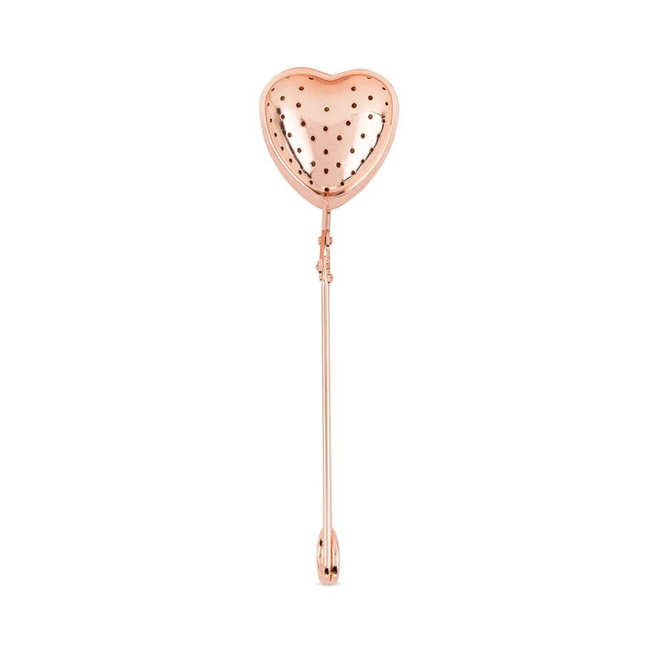 Pinky Up Rose Gold Heart Tea Infuser