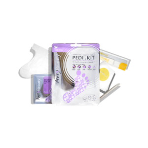 AvryBeauty All-In-One Disposable Pedi Kit with Lavender Socks