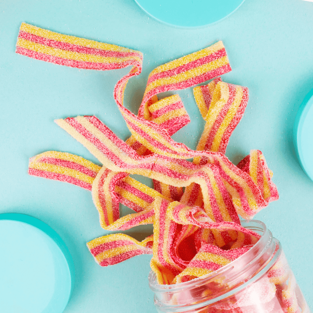 
            
                Load image into Gallery viewer, Candy Club Bananaberry Sour Belts
            
        