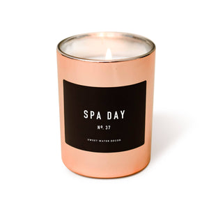
            
                Load image into Gallery viewer, Sweet Water Decor Spa Day Soy Candle | Rose Gold Candle
            
        