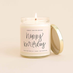 
            
                Load image into Gallery viewer, Sweet Water Decor Happy Birthday Soy Candle
            
        