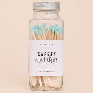
            
                Load image into Gallery viewer, Sweet Water Decor Mint Safety Matches - Glass Jar
            
        