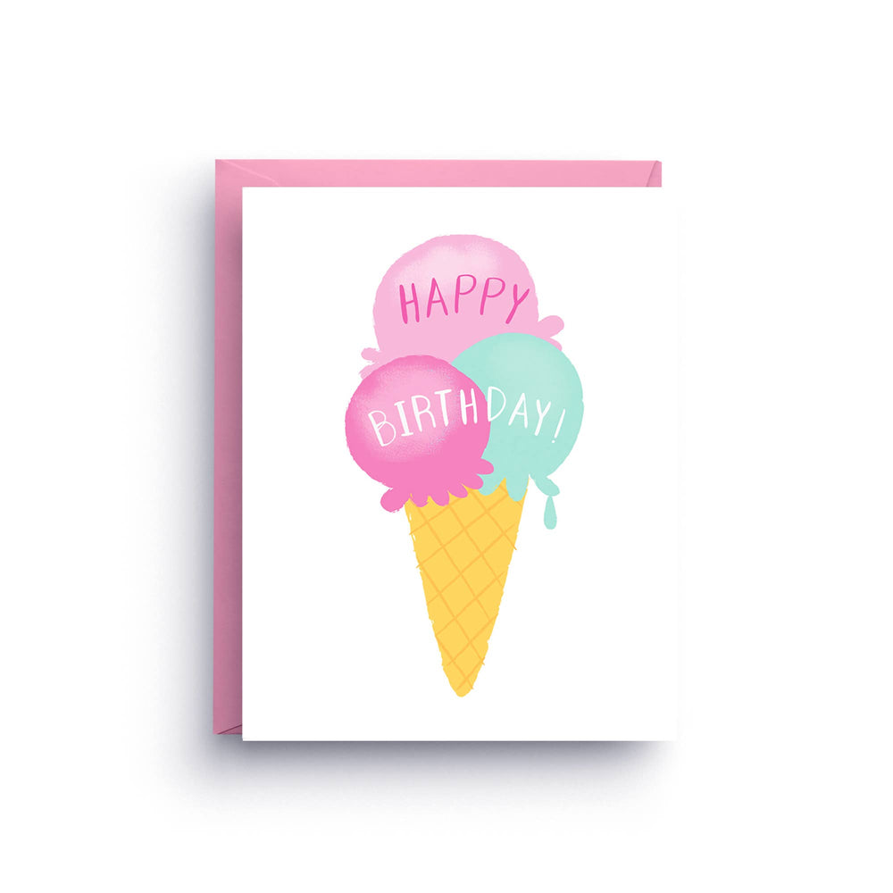 
            
                Load image into Gallery viewer, Ice Cream Birthday Card
            
        