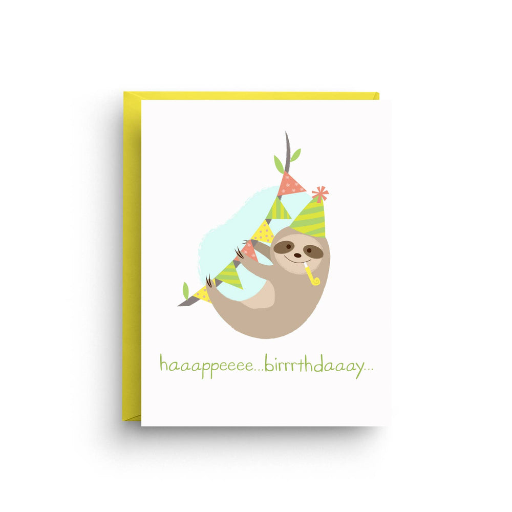 Birthday Sloth Birthday Card