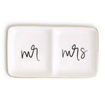 Sweet Water Decor Mr and Mrs Jewelry Dish