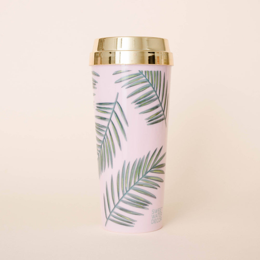 
            
                Load image into Gallery viewer, Sweet Water Decor Palms Tropical Travel Mug
            
        