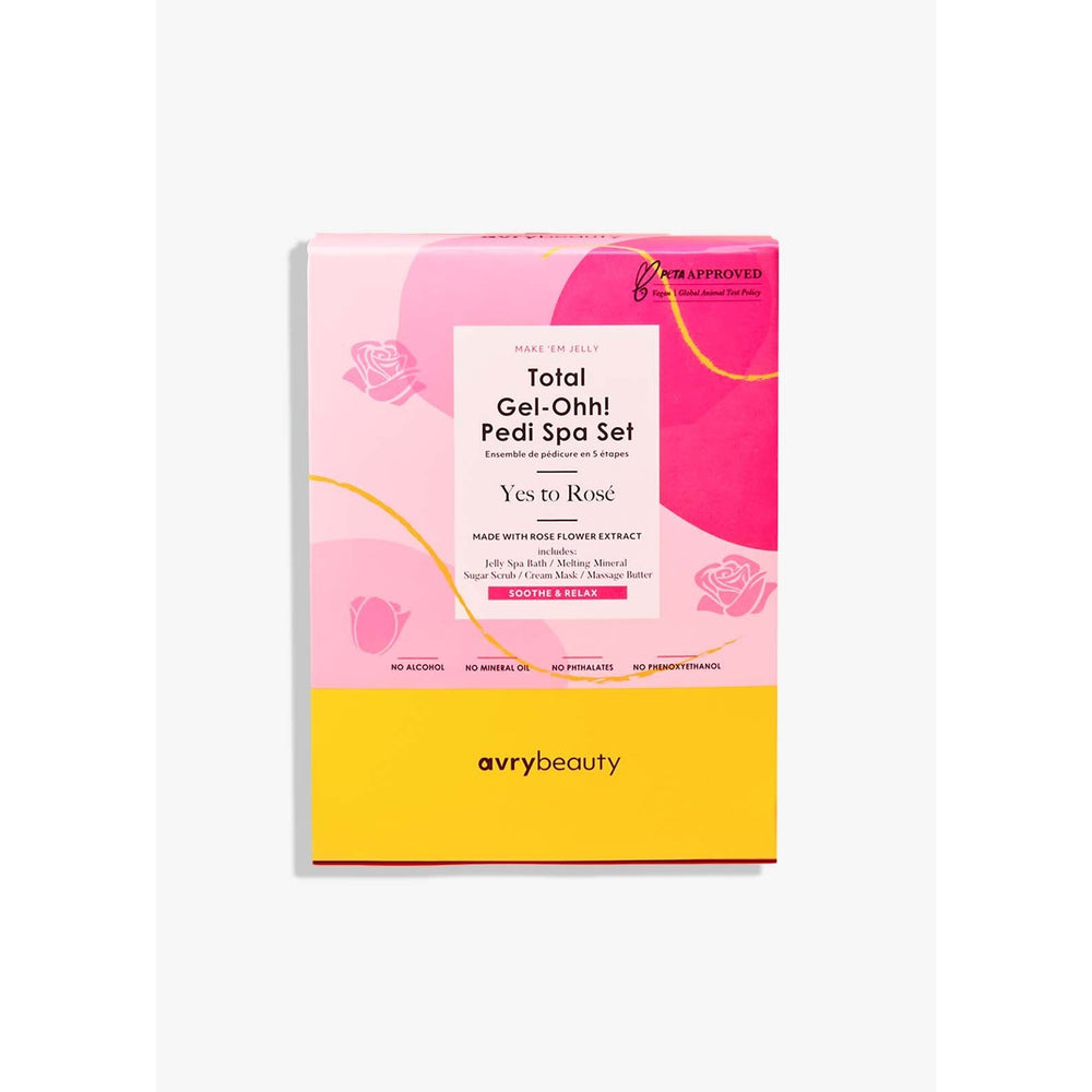AvryBeauty Yes to Rose Total Gel-Ohh! Pedi Spa Set